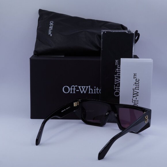Off-White OERI13F VANCOUVER 1028 Sunglasses Black Geometric Frame - Picture 12 of 13